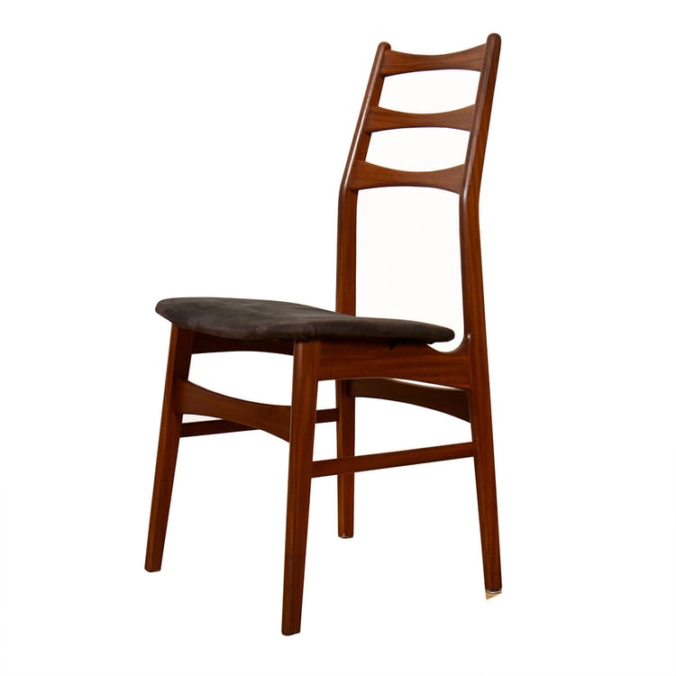 Single Danish Teak Highback Chair in the Style of Erik Buch