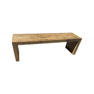 Reclaimed Wood Industrial Bench or Coffee Table