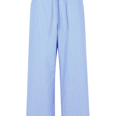 Marni Light Blue Cotton Trousers Women