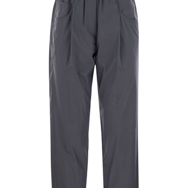 Brunello Cucinelli Women Track Five-Pocket Trousers In Lightweight Poplin With Moniline