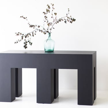 Modern Black Walnut Console Table - The Mondo 