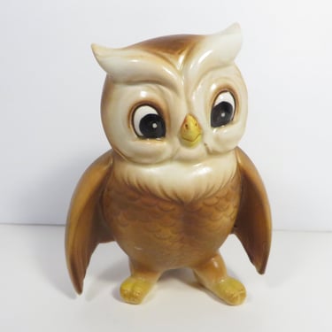 Vintage Josef Originals Porcelain Owl - Small Porcelain Owl Made in Japan 