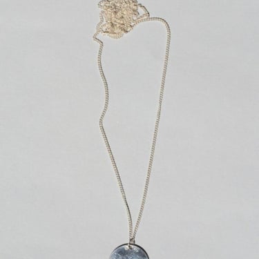 Saskia Diez Simple Paillettes Necklace - Sterling Silver