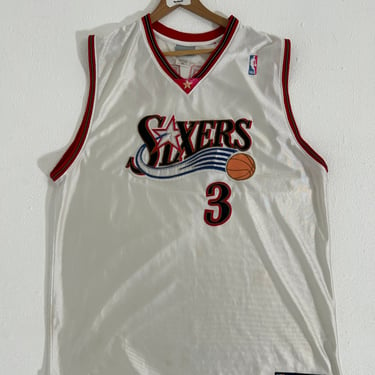 Vintage Allen Iverson Philadelphia 76ers Reebok NBA Jersey Sz. 2XL