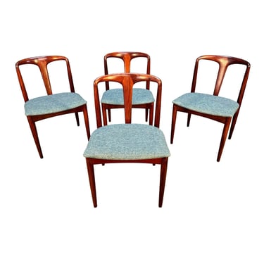 4 Vintage Danish Mid Century Modern Rosewood "Julianne" Dining Chairs 