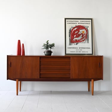 Vintage Scandinavian Teak Sideboard by Nils Jonsson for Hugo Troeds, 1960s 