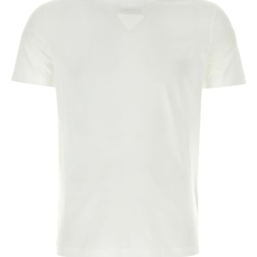 Prada Man White Cotton T-Shirt