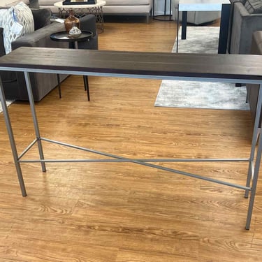 Wood Top Console Table
