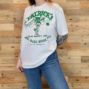 80's Vintage Soft Patrick's Gaslamp Pub San Diego California Souvenir Tee Shirt 