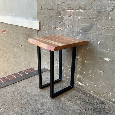 Modern Live Edge Side Table