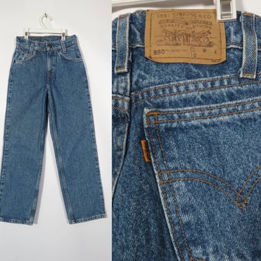 Vintage Kids Deadstock Levis 550 Relaxed Slim Fit All Cotton Size 10 