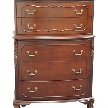 VINTAGE ANTIQUE Mahogany Traditional Duncan Phyfe Style 38" Chest of Drawers 930 