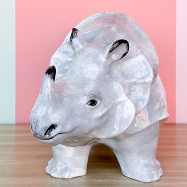 Adorable Ceramic Rhinoceros