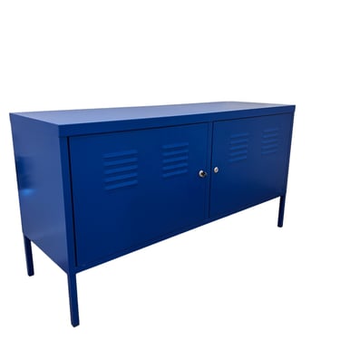 IKEA PS Blue Locker Metal Cabinet Table/Bench JB240-15