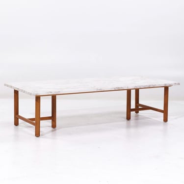 T.H. Robsjohn Gibbings for Widdicomb Mid Century Marble Coffee Table - mcm 