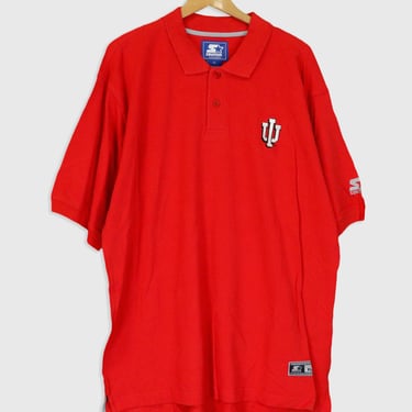 Vintage Starter NBA Indiana Hoosiers Collared T Shirt Sz XL