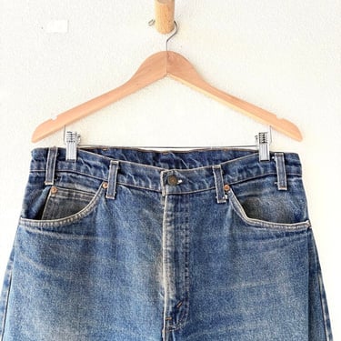 vintage Levi's dark wash orange tab jeans sz 36