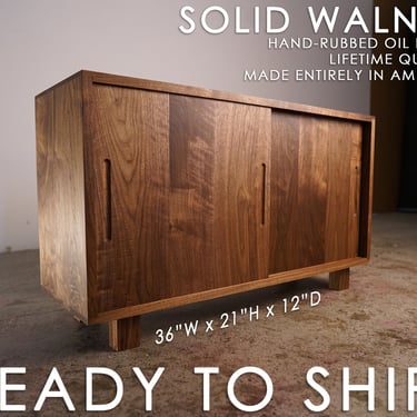 READY TO SHIP - Rosenberg Bench, Entryway Storage Bench, Shoe Bench, Small Space (Built from Walnut) 