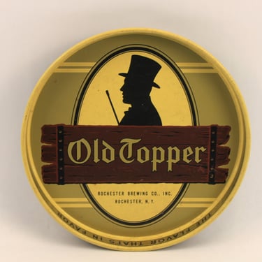 Old Topper New York Beer Advertising Tray 