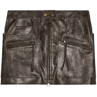 Marant Etoile Women Claudine Faux Leather Mini Skirt