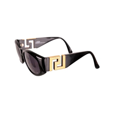 Versace Black Greek Key Sunglasses