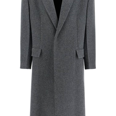 Jil Sander Long Felted Wool Coat Men