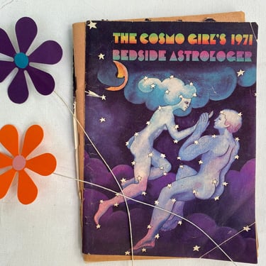1971 Cosmo Girl's Bedside Astrologer, Cosmopolitan Magazine Insert, Zodiac Astrology, Pop Art, Compatibility, Jacqui Morgan, Sexy 