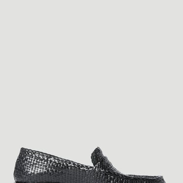 Marni Women Woven Leather Bambi Loafers