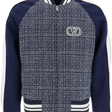 Valentino Garavani Tweed Bomber Jacket For Men