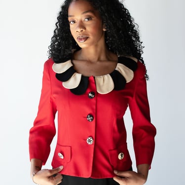 Petal Collar Red Jacket | Moschino Cheap & Chic 