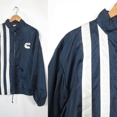 Vintage 70s Cummins Racing Jacket Windbreaker O Ring Zip Up Spring Jacket Size L 