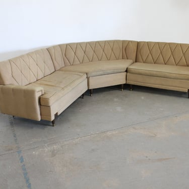 Mid-Century Modern Kroehler Style 3-Piece Sectional Sofa 