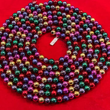 vintage mercury glass beads rainbow beaded garland bunting 