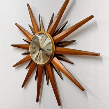 Mid Century Starburst Clock by Paico of London 