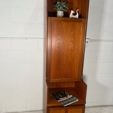 Mid Century Modern Tall and Narrow Teak Drinks Cabinet By Nathan Furniture UK 