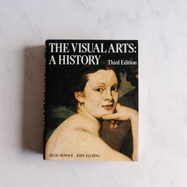 vintage handcover art book, "the visual arts: a history"