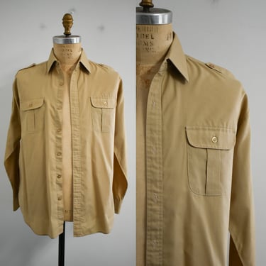 1970s Khaki Uniform/Work Shirt 