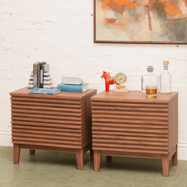 Double Slat Nightstands