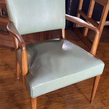Green Vinyl Desk Chair