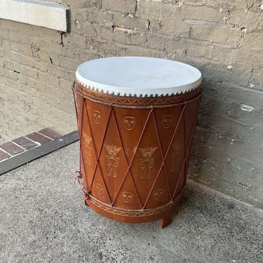 Vintage Drum Side Table