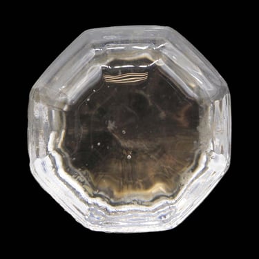 Vintage Octagon 1.75 in. Clear Glass Drawer Cabinet Knob