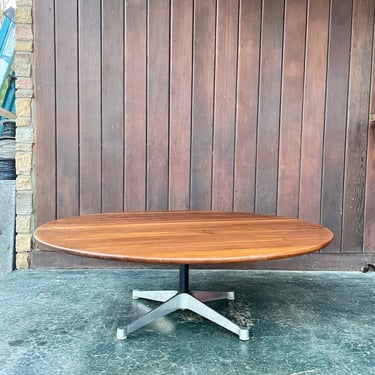 Vintage 1960s Eames for Herman Miller Low Walnut Contract Table 