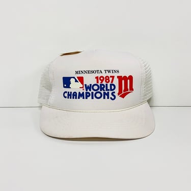 Vintage Trucker Hat / Minnesota Twins / 1987 World Champs / New with Tags / Deadstock / FREE SHIPPING 