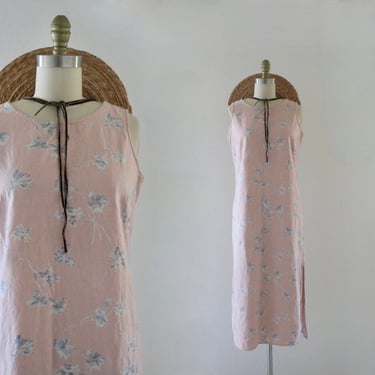botanical linen dress - s 