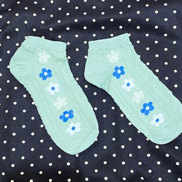 Mint Daisy Chain Socks