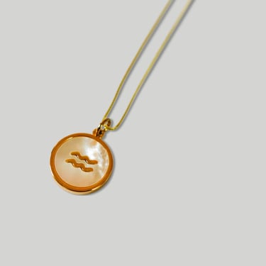 Minimalist Zodiac Necklace in Gold