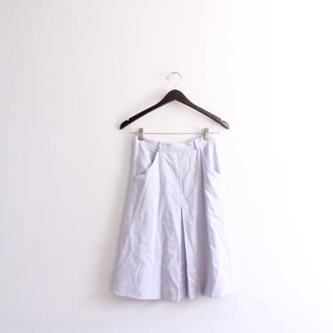 Pastel Lilac 90s Front Pleat Skirt 