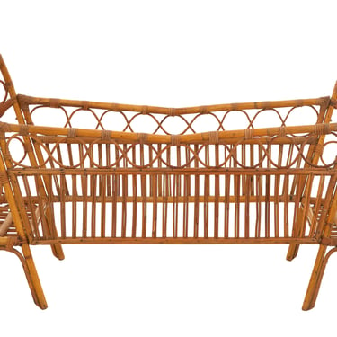 Vintage Rattan Bed