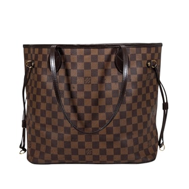 Louis Vuitton - Brown Damier Ebene Neverfull MM Tote Bag