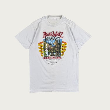 (S) 1986 "Bear Whiz Light" Beer Parody Tee